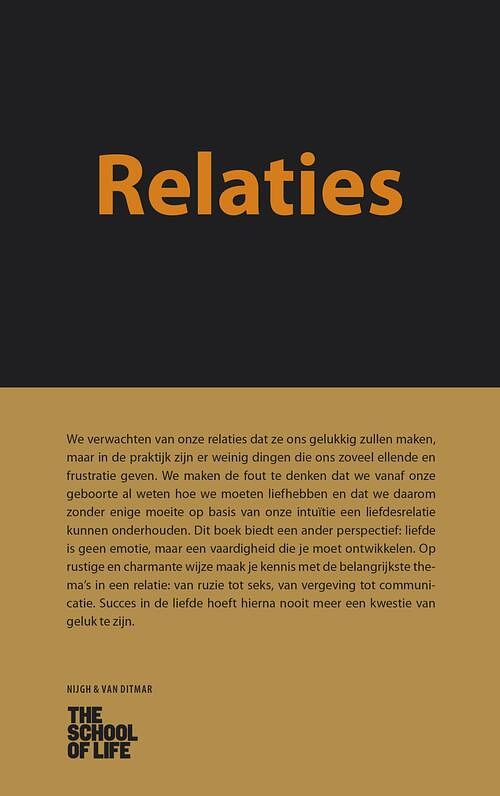 Foto van Relaties - the school of life - ebook (9789038804576)