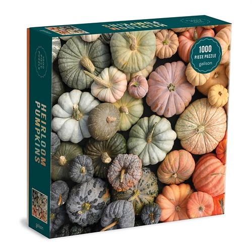 Foto van Heirloom pumpkins 1000 piece puzzle in square box - puzzel;puzzel (9780735369559)