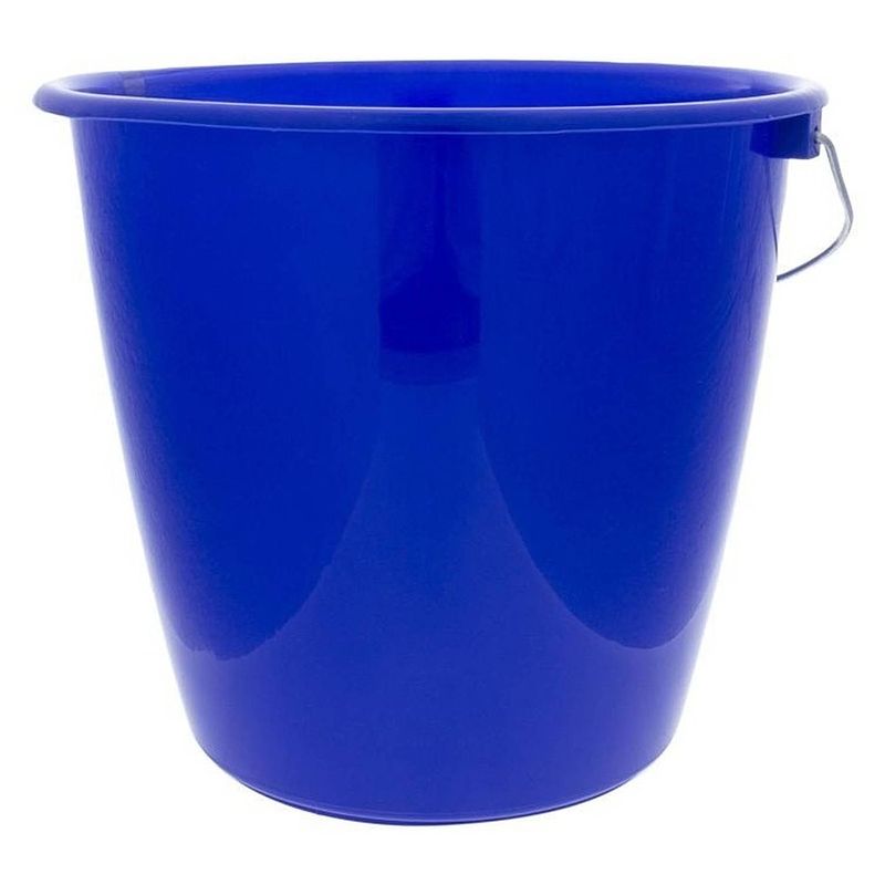 Foto van Blauwe plastic emmer 5 liter - emmers