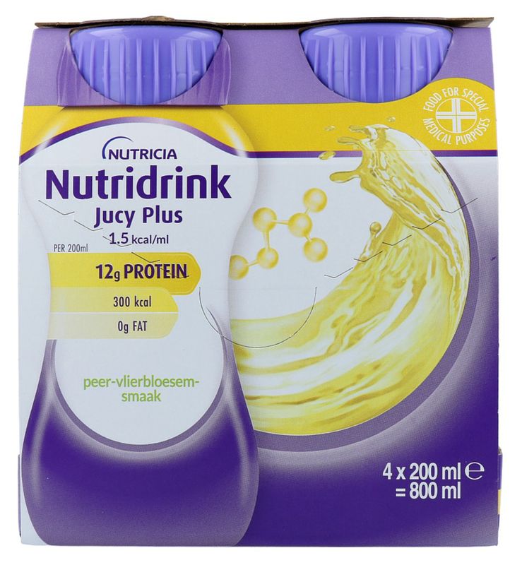 Foto van Nutridrink jucy plus peer-vlierbloesem