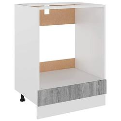 Foto van Vidaxl ovenkast 60x46x81,5 cm bewerkt hout grijs sonoma eikenkleurig