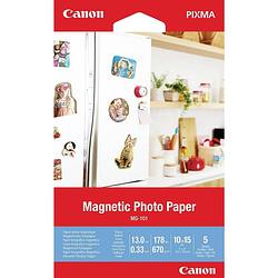 Foto van Canon mg-101 3634c002 fotopapier 10 x 15 cm 670 g/m² 5 vellen magnetische achterkant