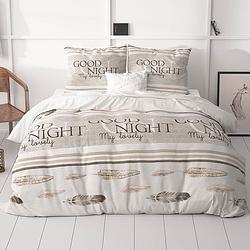 Foto van Sleeptime good night dekbedovertrek lits-jumeaux (240 x 220 cm + 2 kussenslopen) dekbedovertrek