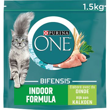 Foto van Purina® one indoor rijk aan kalkoen en volkoren granen 1,5kg bij jumbo