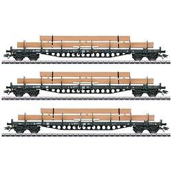 Foto van Märklin 47153 h0 set van 3 rongenwagens rs van de db ag, mhi