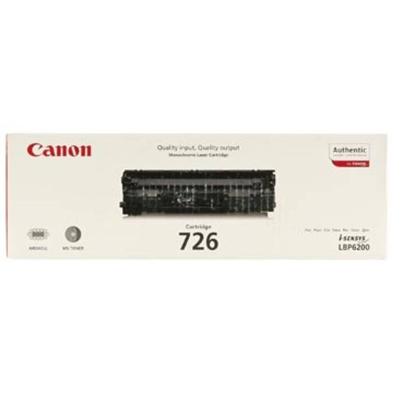 Foto van Canon tonercartridge zwart 726 - 2100 pagina's - 3483b002