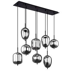 Foto van Industriële hanglamp blacky - l:94cm - e14 - metaal - zwart