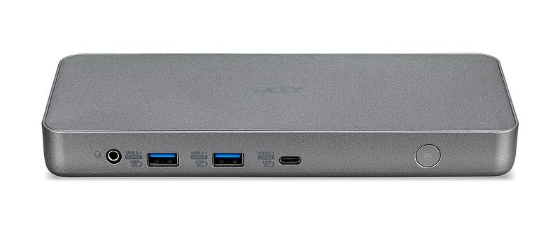 Foto van Acer usb type-c dock ii d501 adk021 certified by works with chromebook oplader grijs