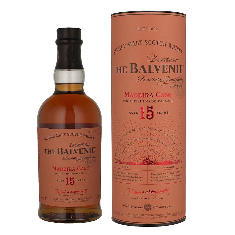 Foto van Balvenie 15 years madeira 70cl whisky + giftbox