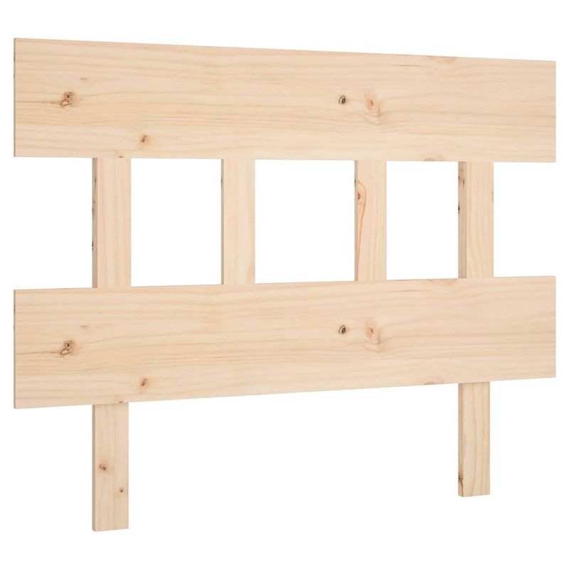 Foto van The living store houten hoofdeinde - 78.5 x 3 x 81 cm - rustiek en comfortabel