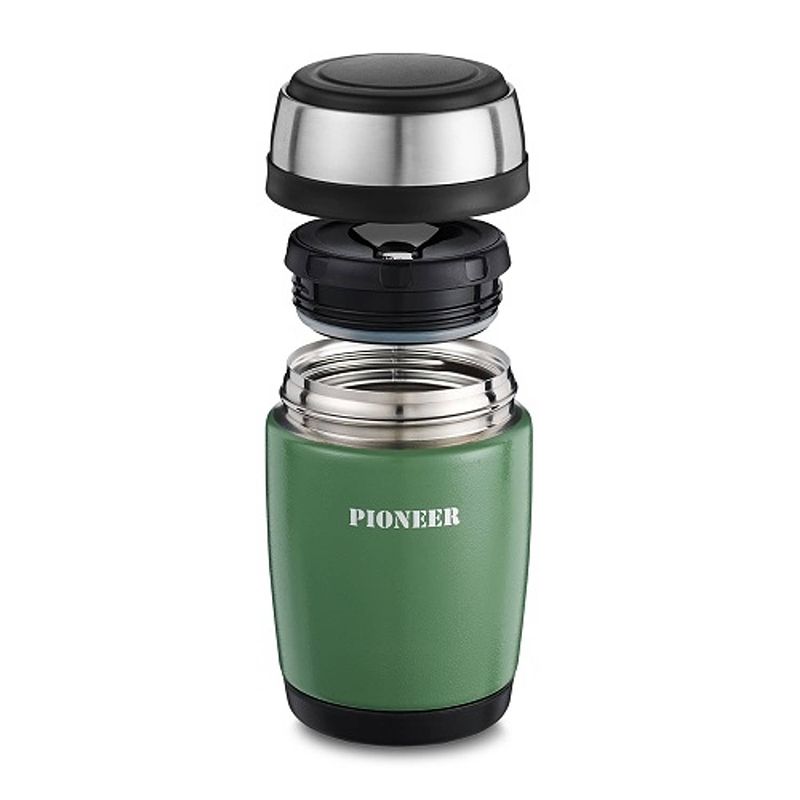 Foto van Vacuum thermos voedselcontainer 0,38l - metallic groen - pioneer