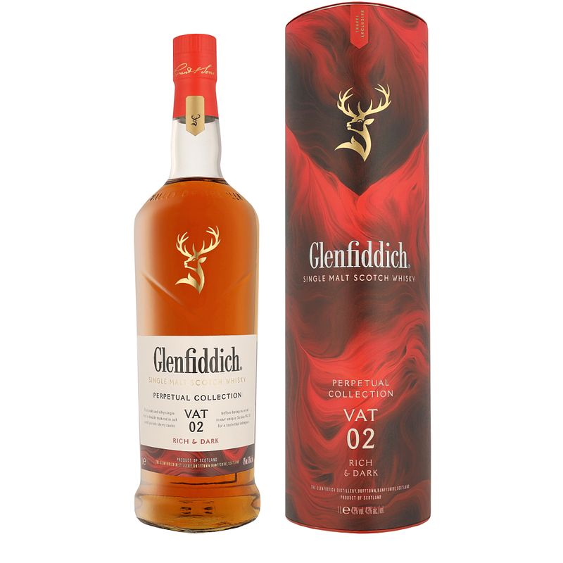 Foto van Glenfiddich perpetual collection vat 2 1ltr whisky + giftbox