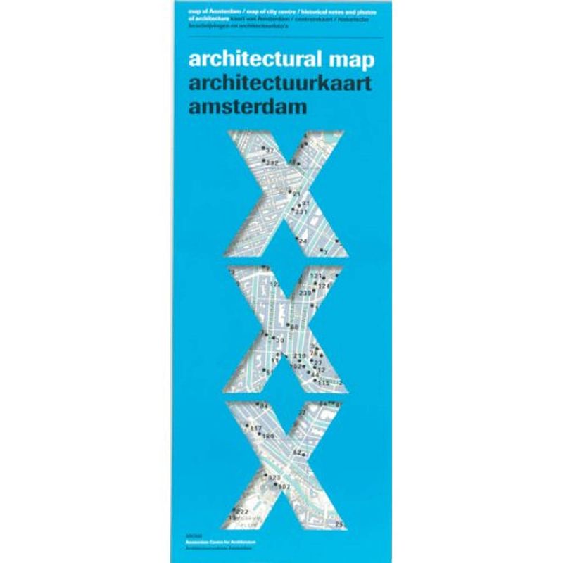 Foto van Architectuurkaart amsterdam = architectural map