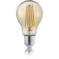 Foto van Led lamp - trion lamba - e27 fitting - 4w - warm wit 3000k - amber - glas