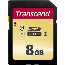 Foto van Transcend premium 500s sdhc-kaart 8 gb class 10, uhs-i, uhs-class 1