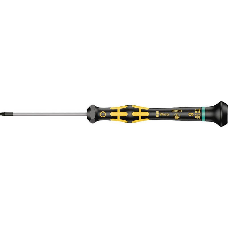 Foto van Wera 1567 esd micro torx-schroevendraaier grootte t 8 koplengte: 60 mm