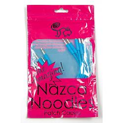 Foto van Cre8audio nazca noodles blue 50 cm patchkabels (5 stuks)