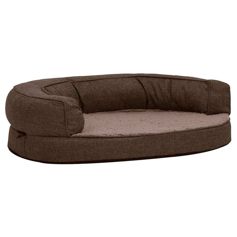 Foto van The living store hondenmand - comfort - huisdierenbed - 75x53x19 cm - bruin