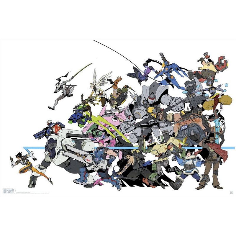 Foto van Abystyle overwatch all characters poster 91,5x61cm