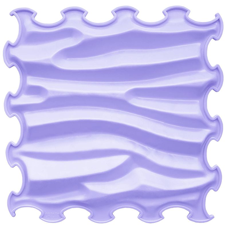 Foto van Ortoto sensory massage puzzle mat sandy waves lavendel