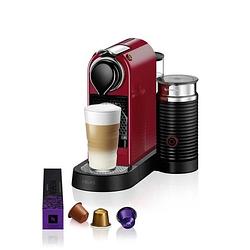 Foto van Krups nespresso citiz & milk espressomachine, 19 bar, padkoffiezetapparaat, espresso, melkopschuimer, rood yy4116fd