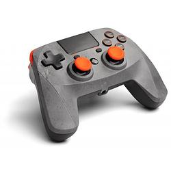 Foto van Snakebyte wireless bluetooth gamepad-controller 4 s -ps4 -grijs/oranje