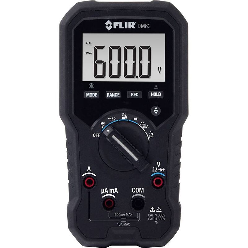 Foto van Flir dm62 multimeter cat iv 300 v, cat iii 600 v