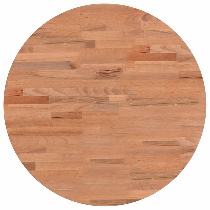 Foto van Vidaxl tafelblad rond ??50x2,5 cm massief beukenhout