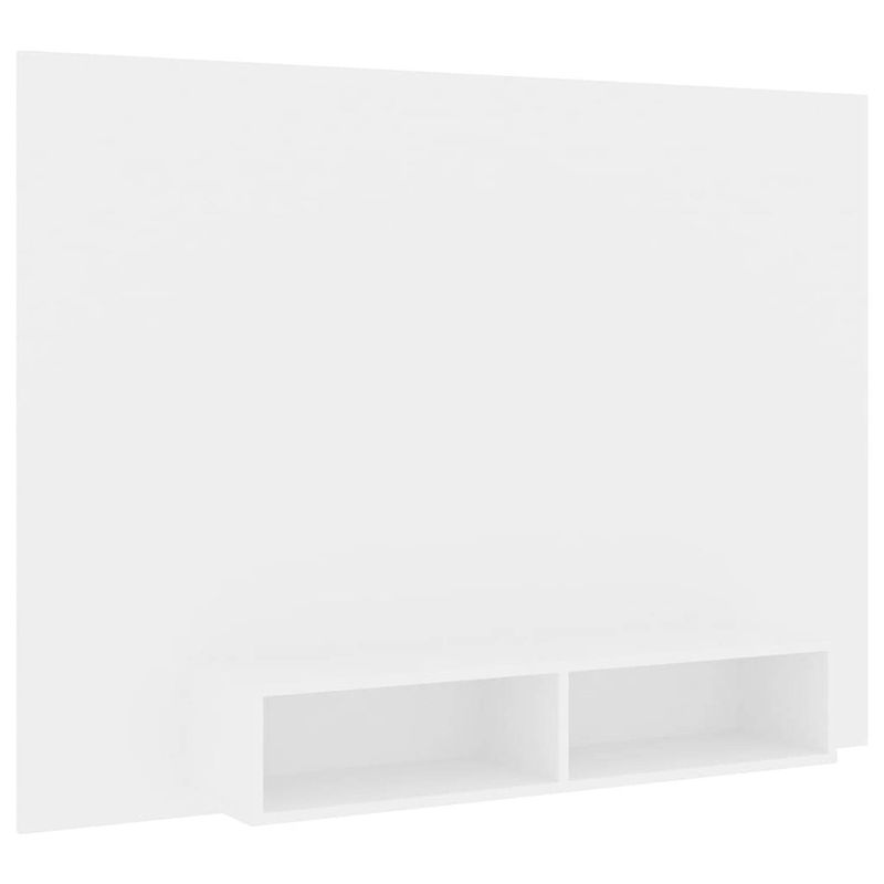 Foto van The living store tv-wandmeubel - spaanplaat - 135 x 23.5 x 90 cm - wit