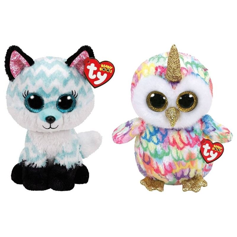 Foto van Ty - knuffel - beanie buddy - atlas fox & enchanted owl