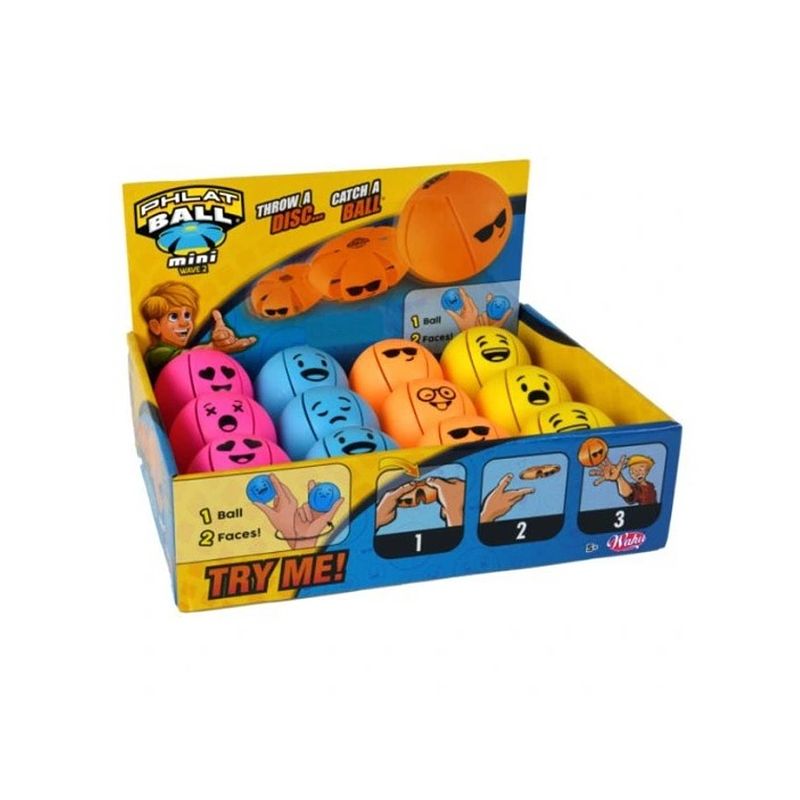 Foto van Goliath phlatball mini wave 2 smiley 7.5cm 1 stuk assorti