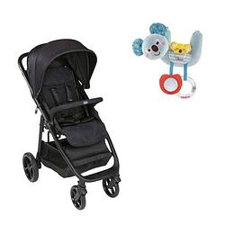 Foto van Chicco bundel - buggy multiride - jet black & rammelaar - koalabeer - te bevestigen aan kinderwagen