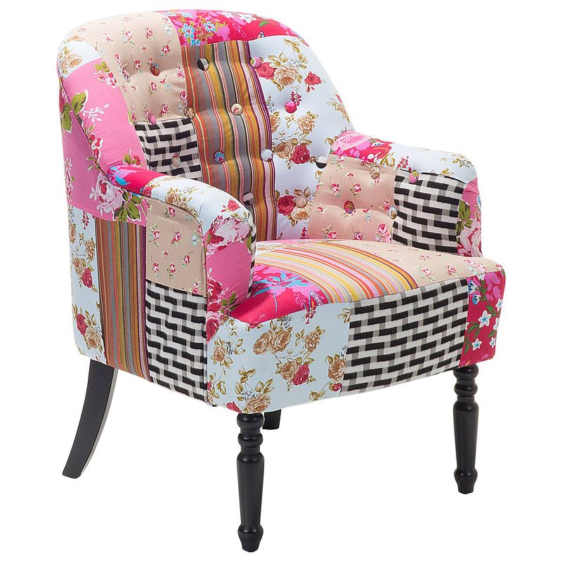 Foto van Beliani mandal fauteuil polyester 73 x 65 cm