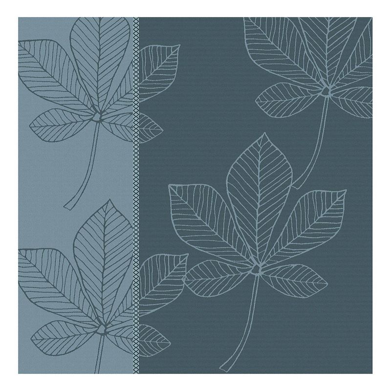 Foto van Ddddd theedoek leaves 60x65cm - atlantic blue - set van 6