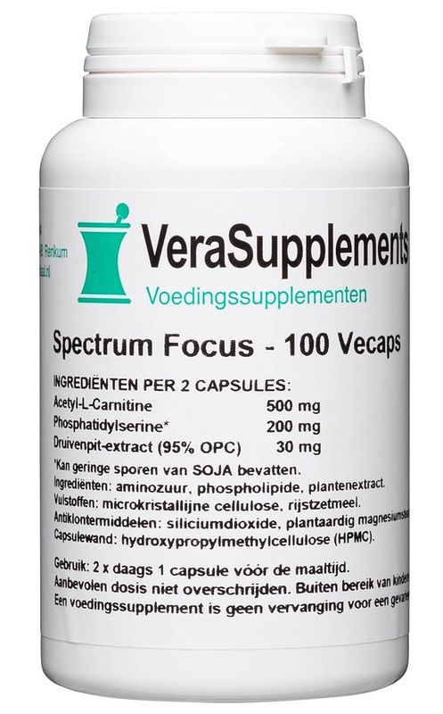 Foto van Verasupplements spectrum focus tabletten
