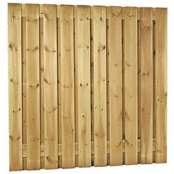 Foto van Intergard schutting tuinscherm zichtdicht 21 planks 180x180cm rvs