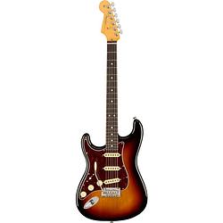Foto van Fender american professional ii stratocaster lh 3-tone sunburst rw linkshandige elektrische gitaar met koffer