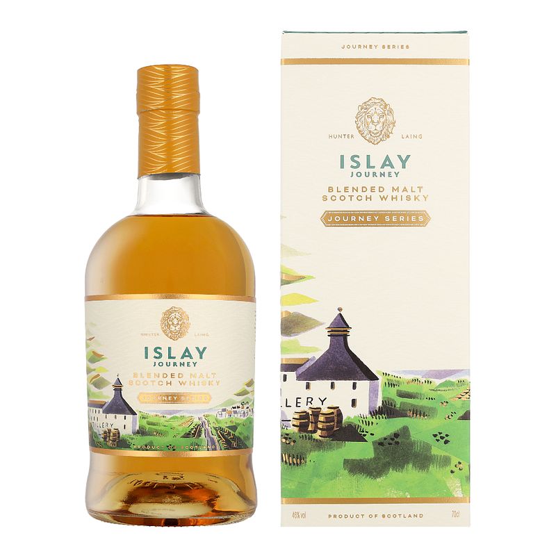 Foto van Hunter laing islay journey 70cl whisky + giftbox