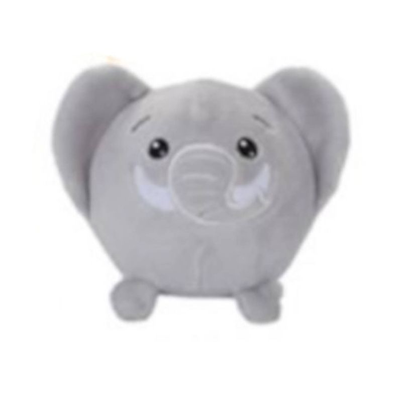 Foto van Pms knuffel squishimi zoo animals junior pluche 9 cm grijs