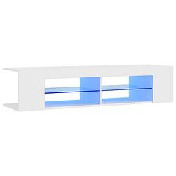 Foto van Vidaxl tv-meubel met led-verlichting 135x39x30 cm wit