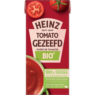 Foto van Heinz tomaten gezeefd bio 350g bij jumbo