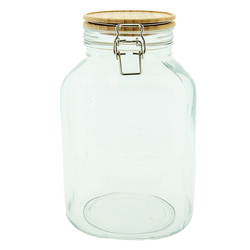 Foto van Clayre & eef voorraadpot 4100 ml glas voorraadbus transparant voorraadbus