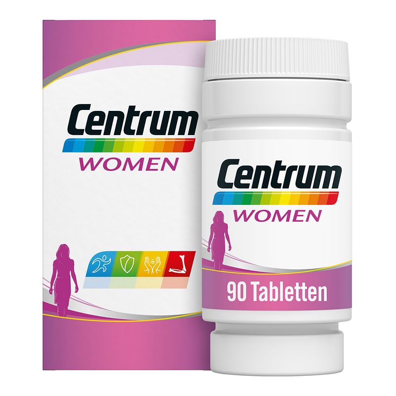 Foto van Centrum women multivitaminen & multimineralen tabletten, 90 stuks bij jumbo