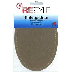 Foto van Restyle elleboogstukken suèdine 14 cm x 9,5 cm opstrijkbaar