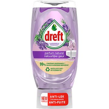 Foto van Dreft natuurlijke geur afwasmiddel lavendel & rozemarijn 370ml bij jumbo