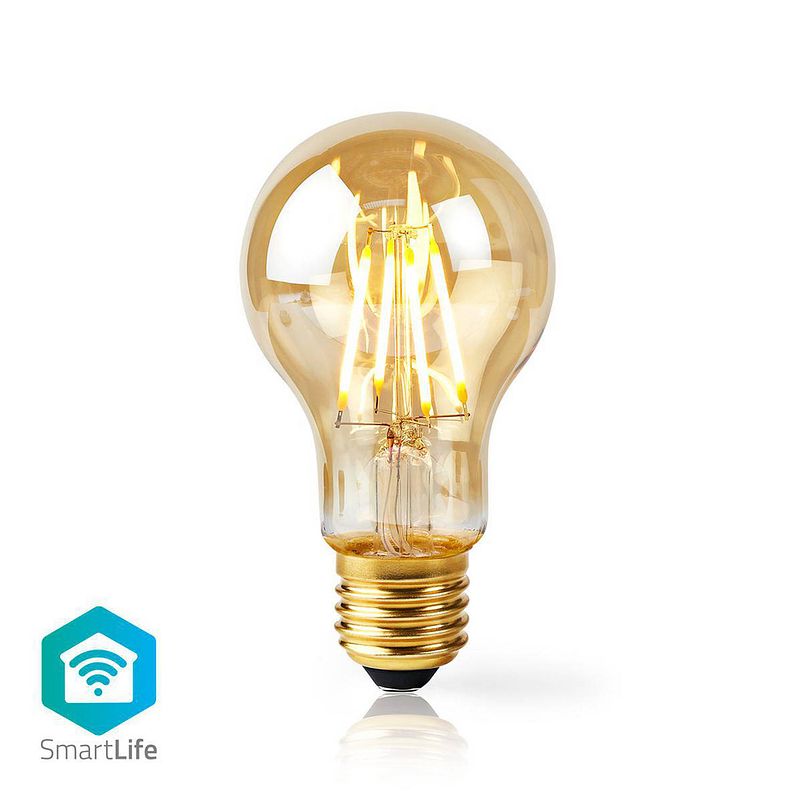 Foto van Nedis smartlife led filamentlamp - wifilf10gda60 - goud