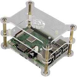 Foto van Joy-it makercase v2 sbc-behuizing geschikt voor serie: raspberry pi acrylglas helder