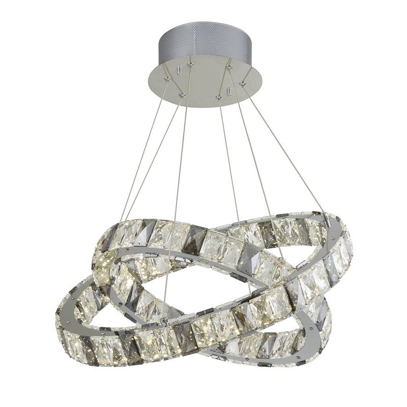 Foto van Landelijke hanglamp - bussandri exclusive - metaal - landelijk - led - l: 55cm - voor binnen - woonkamer - eetkamer -