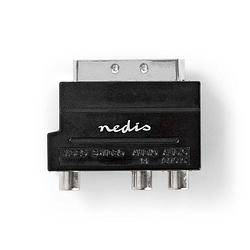 Foto van Nedis scart-adapter - cvbw31902at - antraciet