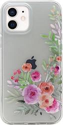 Foto van Bluebuilt rose garden soft case apple iphone 12 mini back cover transparant